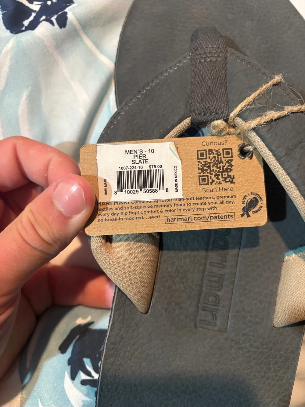 Hari Mari Men's brand new flip flops